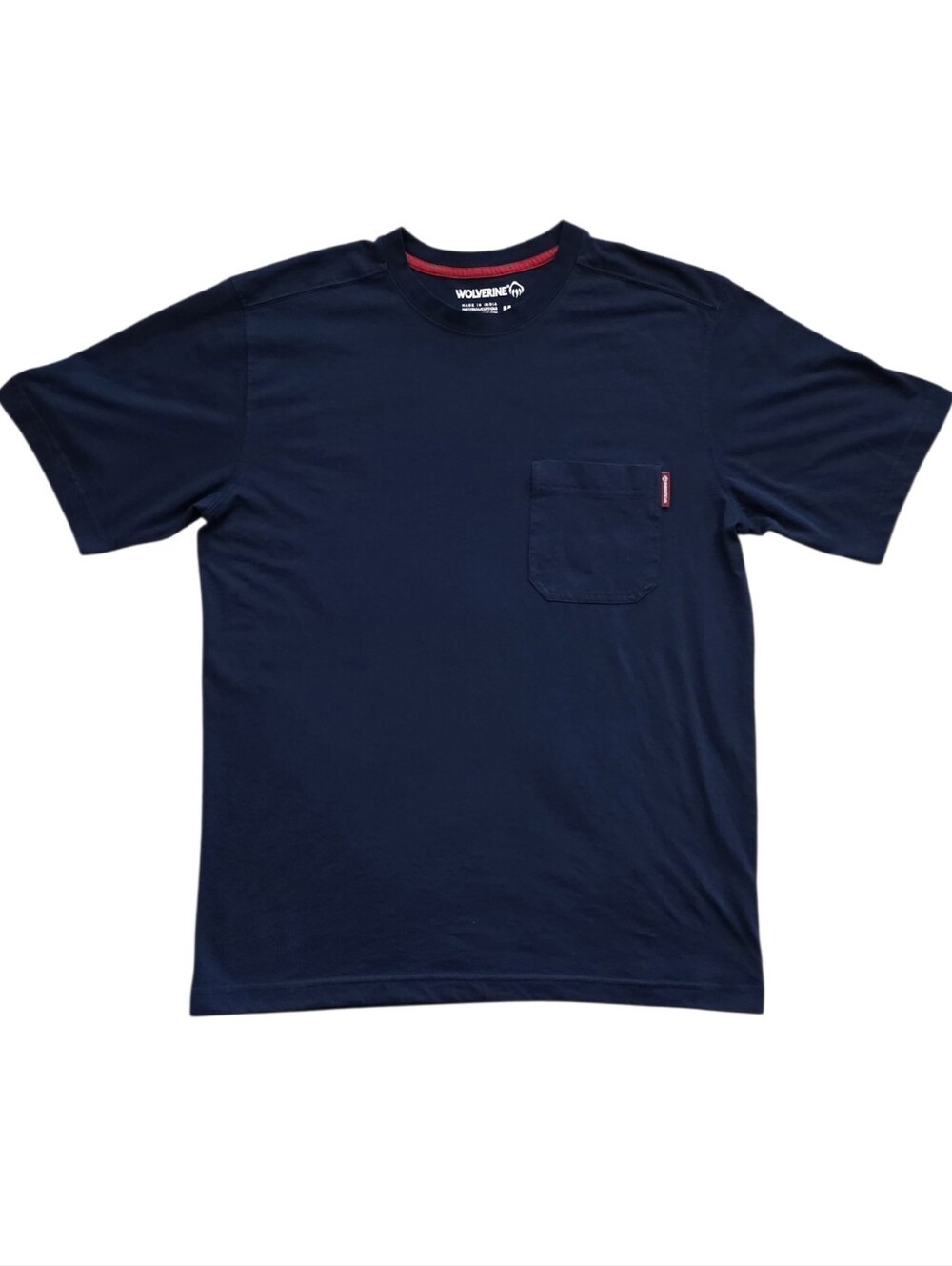 Wolverine Medium Navy Blue Workwear Utility Pocket Tee Shirt